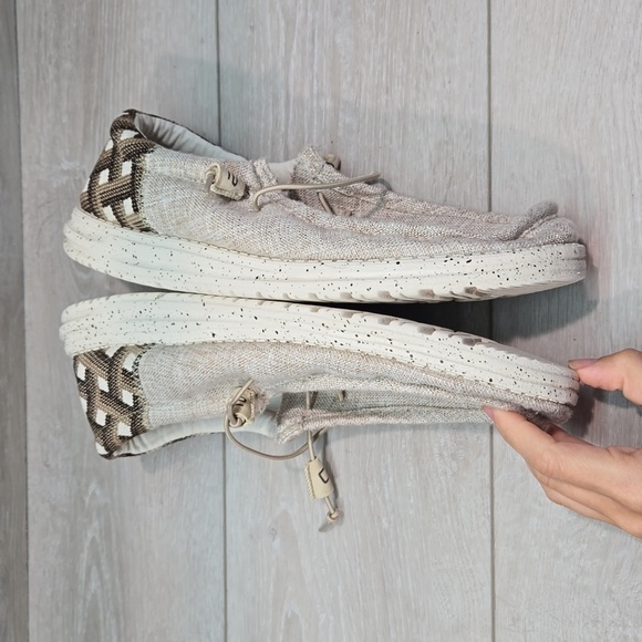 Hey Dude Mens Wally Funk Aztec Beige Loafer Slip on shoes sz 13 - Picture 9 of 12